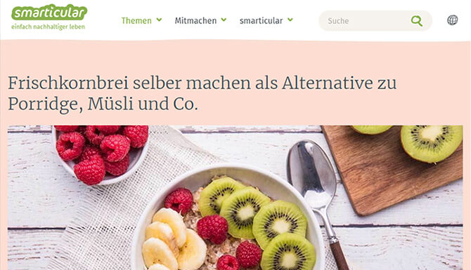 Frischkornbrei - Alternative zu Porridge, Müsli und Co.
